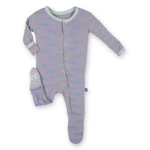 Kickee Pants Feather Lizard Footie